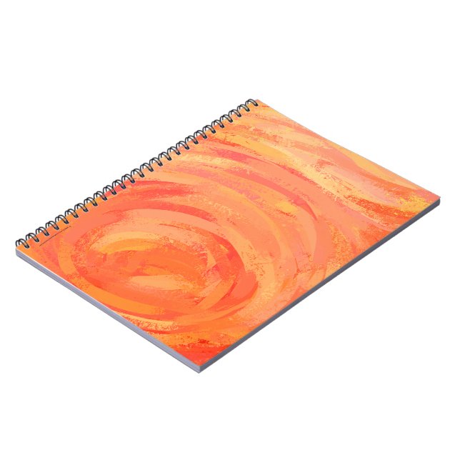 Caderno Espiral Fire Lake Orange Swirl (Left Side)