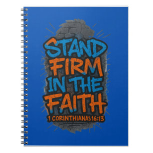 Caderno Espiral "Firme" - 1 Corintianos 16:13
