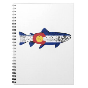 Caderno Espiral Fish Colorado