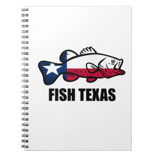 Caderno Espiral Fish Texas