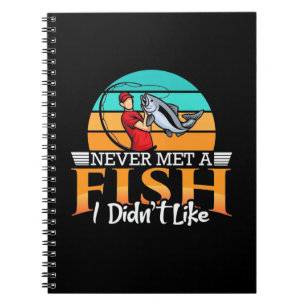 Caderno Espiral Fisher Nunca Encontrou Um Peixe
