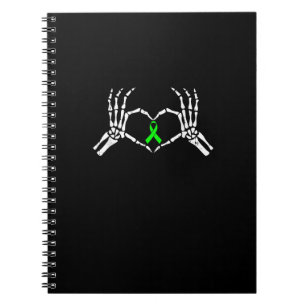 Caderno Espiral Fita de Sensibilização do Coração da Mão do Esquel