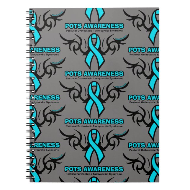 Caderno Espiral Fita Tribal...POTES (Frente)