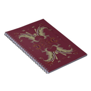 Caderno Espiral Fitas para Garras - Borgonha