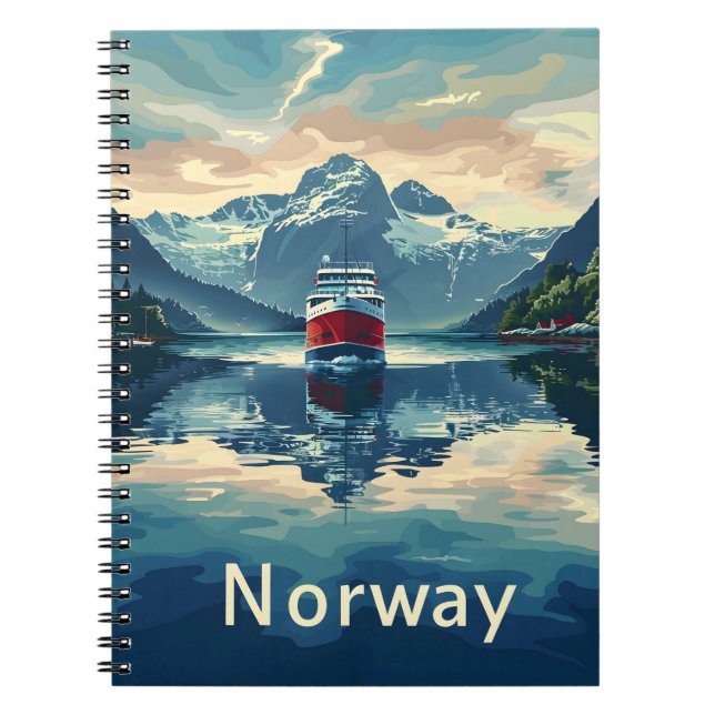 Caderno Espiral Fjord da Noruega (Frente)