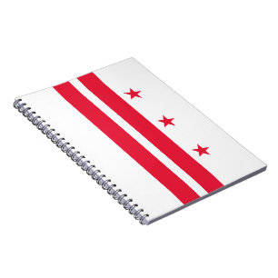 Caderno Espiral Flag of Washington D.C. (District of Columbia)