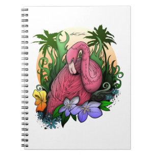 Caderno Espiral Flamingo