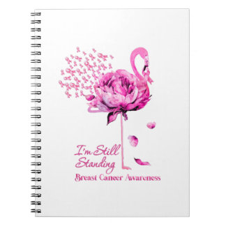 Caderno Espiral Flamingo Eu Ainda Estou De Pé-Cancer
