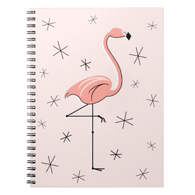 Caderno Espiral Flamingo Pink (Frente)