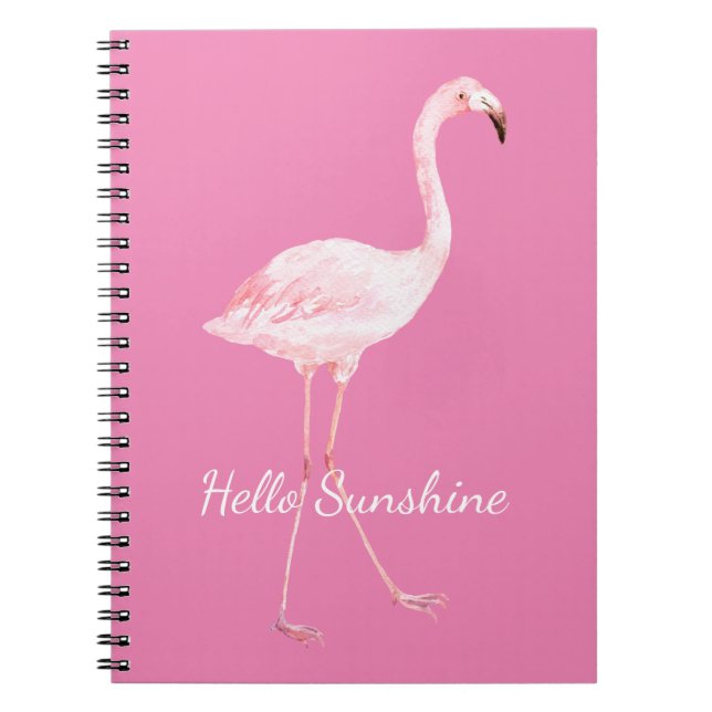 Caderno Espiral Flamingo Rosa (Frente)