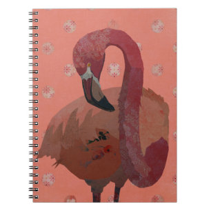CADERNO ESPIRAL FLAMINGO ROSA