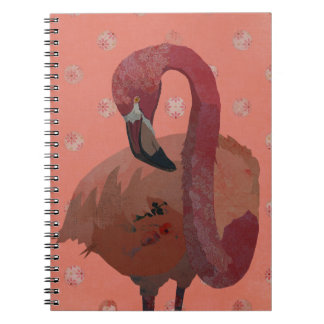 CADERNO ESPIRAL FLAMINGO ROSA