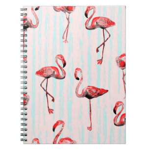 Caderno Espiral Flamingo sem soldadura
