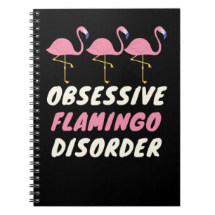 Caderno Espiral Flamingo Tropical Obsessiva Flamingo 546 