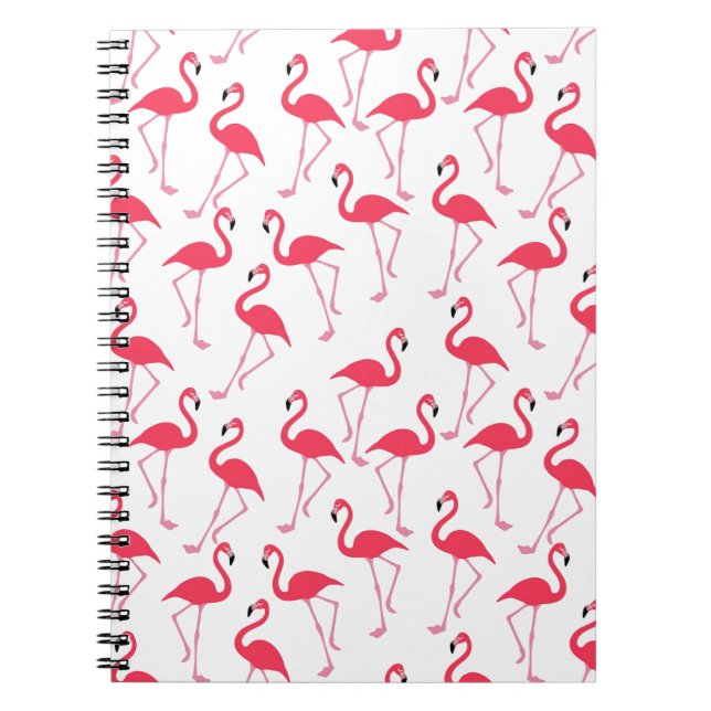 Caderno Espiral flamingos (Frente)
