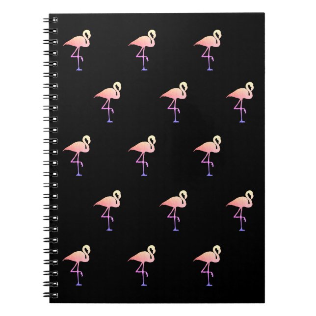 Caderno Espiral Flamingos Rosa (Frente)