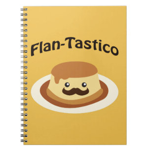 Caderno Espiral Flan-Tastico! Flan Cute