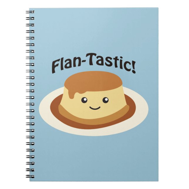 Caderno Espiral Flantástico! Flan bonito (Frente)
