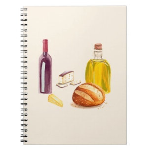 Caderno Espiral Flavors mediterrâneos