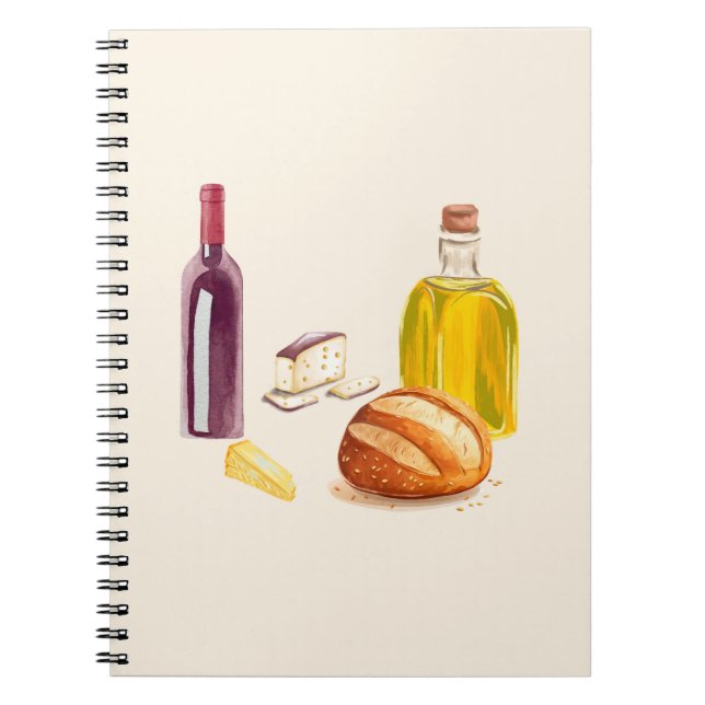 Caderno Espiral Flavors mediterrâneos (Frente)