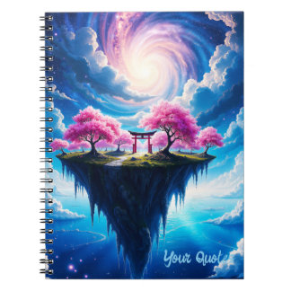 Caderno Espiral Floating Island Sakura Art