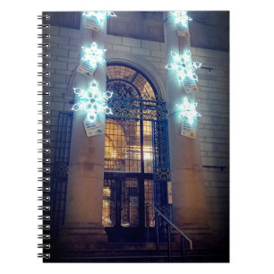 Caderno Espiral Flocos de neve