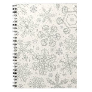 Caderno Espiral Flocos de neve