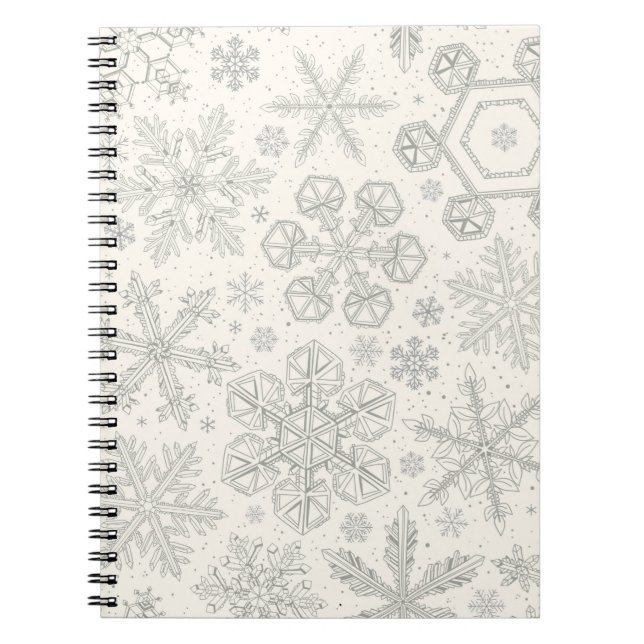 Caderno Espiral Flocos de neve (Frente)