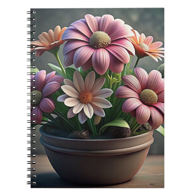 Caderno Espiral flor (Frente)