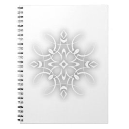 Caderno Espiral Flor branca decorativa