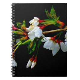 Caderno Espiral Flor branco branco esbranquiçado florescente
