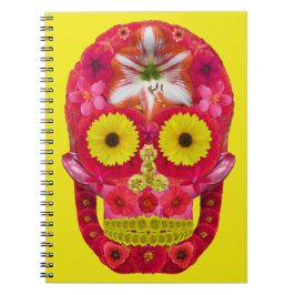 Caderno Espiral Flor - Caveira 6
