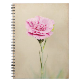 Caderno Espiral Flor cor-de-rosa do Jardim de Gertie
