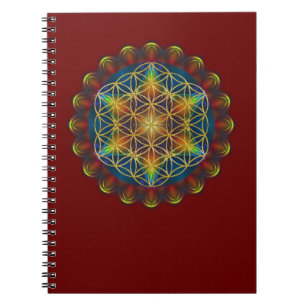 Caderno Espiral FLOR DA VIDA / Blume des Lebens - Mandala III