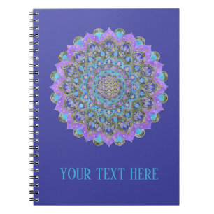 Caderno Espiral Flor Da Vida - Mandala Estilo Índia 2