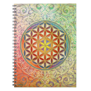 Caderno Espiral Flor da Vida - Ornamento I