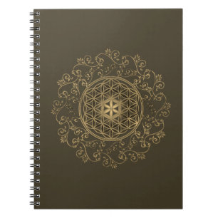 Caderno Espiral Flor Da Vida - Vintage Ornament Mandala 2