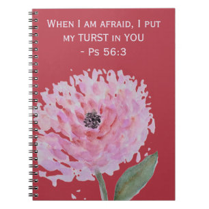 Caderno Espiral Flor de aquarela personalizada - texto de 2024 ano