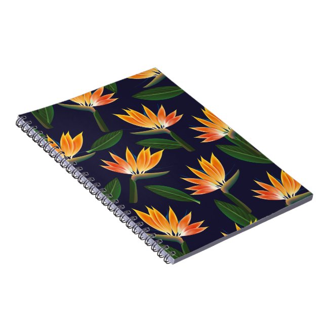 Caderno Espiral Flor de ave do paraíso (Lado Direito)