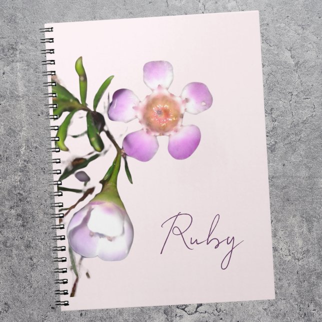 Caderno Espiral Flor de Cera Delicada em Flor (Criador carregado)