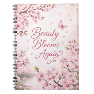 Caderno Espiral Flor de Cerejeira: A Beleza Floresce Novamente