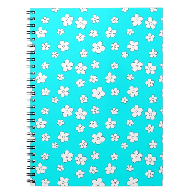 Caderno Espiral Flor de Ditsy (Frente)