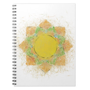 Caderno Espiral Flor de lótus etéreo
