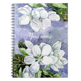 Caderno Espiral Flor de maçã