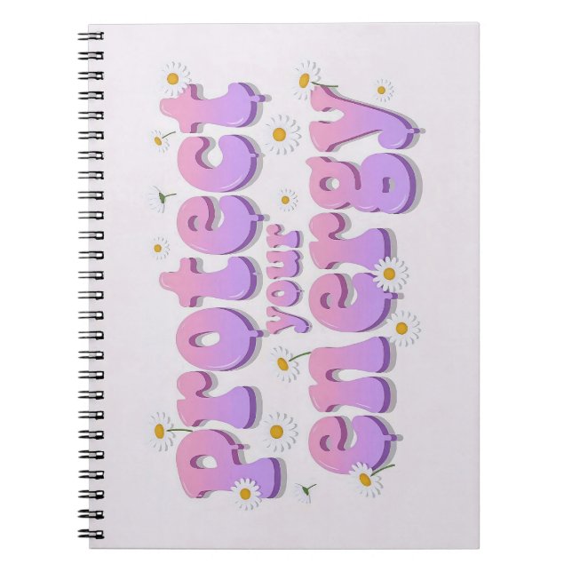 Caderno Espiral Flor de Margarida Pastel Proteja S (Frente)