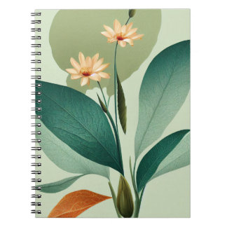 Caderno Espiral Flor de Molho de Cores de Água