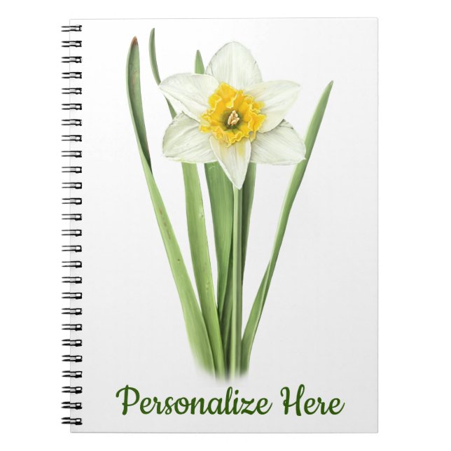 Caderno Espiral Flor de Narciso (Frente)
