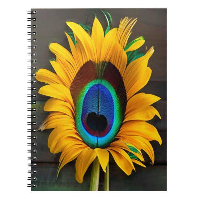 Caderno Espiral Flor de Pêssego Sun (Frente)