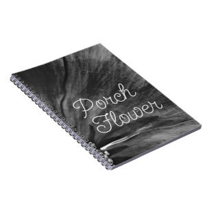 Caderno Espiral Flor de Porco / Preto e Branco / Espiral