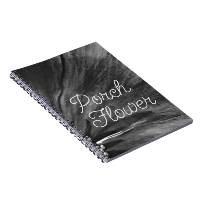 Caderno Espiral Flor de Porco / Preto e Branco / Espiral (Lado Direito)